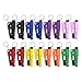 Car Window Breaker Tool 16 Pack 3in1 Portable Emergency Life Hammer Escape Tool Seat Belt Cutter and Glass Breaker with Keychain for Car All Vehicle, Ideal Gift for Family & Friends, Multicolor