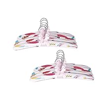 Imergo Anti-Slip Satin Padded Clothes Hangers with Rotatable Hooks No Shoulder Bump for Women Heavy Sweaters, Coats, Suits Satin Fabric Covered, Set of 10