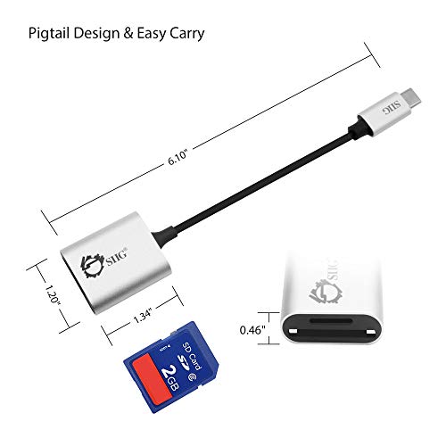 Lector tarjetas SDXC MicroSDHC USB 3.0 Type C SIIG JU-MR0F12-S1 Negro Plata 6