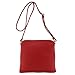 Lightweight Medium Crossbody Bag with Tassel (Red)