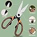 CAMFEAST Garden Scissors Heavy Duty Flower, Camfeast Multi-functional Pruning Gardening Scissors Floral Shears, Strong Pruner for for Flowers, Fruit,Branches, Potted Landscape