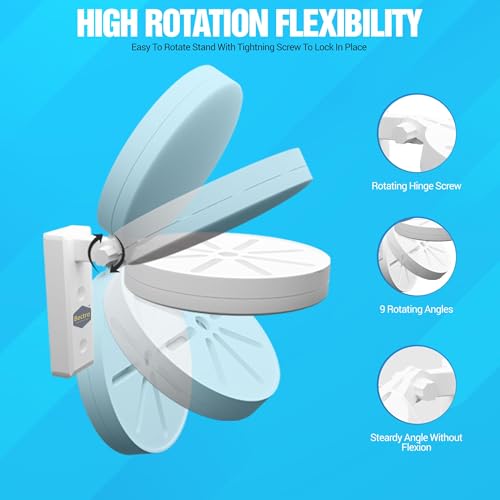 Image of Bectro PVC CCTV Camera Wall & Ceiling Mounting Bracket, Strong Adhesive Direct Sticking Drill Free, for Indoor & Outdoor Use (Pack of 4 Set)