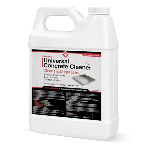 RadonSeal Universal Concrete Cleaner & Degreaser (2.5-Gal) - Removes Oil,