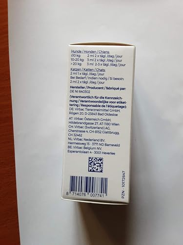 Virbac Pulmostat Akut | Doppelpack | 2 x 100 ml | Rein pflanzlicher Hustensaft für Hunde und Katzen | Mit Brunnenkresse, Spitzwegerich, Süßholzwurzel und Quebrachowurzelextrakt