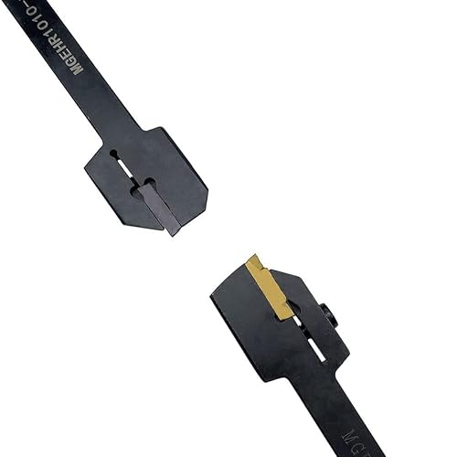 Miniatura 2 de 38" MGEHR1010-2 Torno ranurado Cut-Off Tool Holder con MGMN 200 ranurado insertos para acero inoxidable y acero