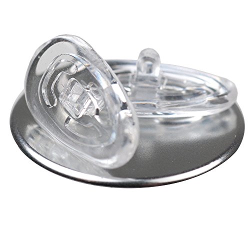 GMS Optical Silicone Tear Drop Screw-in Nose Pads for Glasses, Sunglasses, and Eyewear - 13mm (5 Pair)