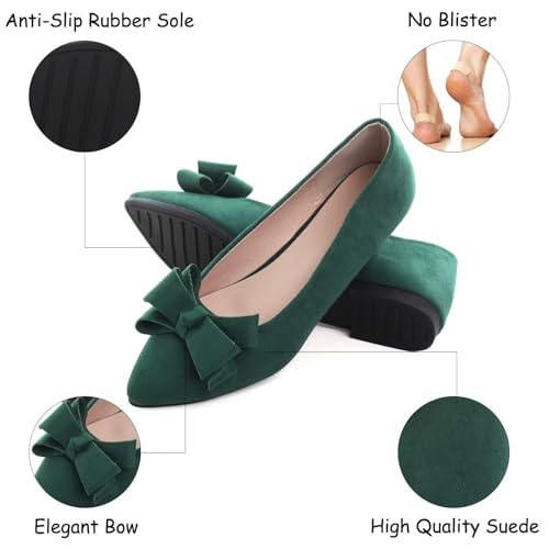 Image of SAILING LU Women's Bow-Knot Pointed Toe Ballet Flats