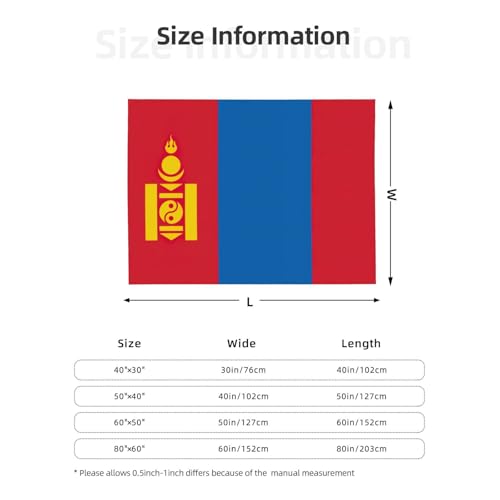 Couverture flanelle drapeau Mongolie douce lit canapé - 8