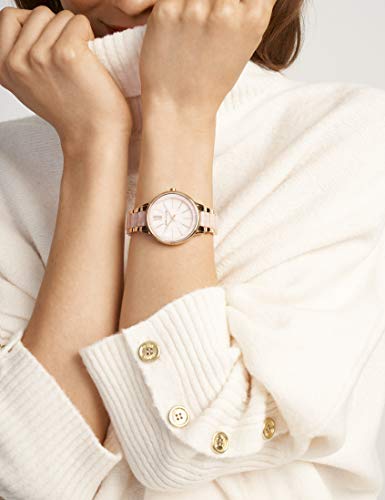 Anne Klein Women's Resin Bracelet Watch, Light Pink/Rose
