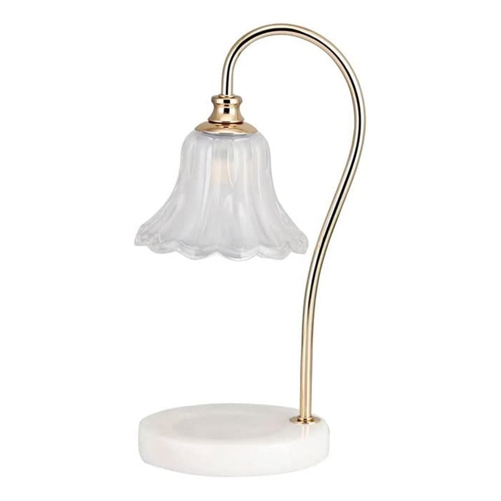 Lampada scaldacandele moderna con dimmer, scaldacera elettrico e lanterna for dormire, for camera da letto, dormitorio, bar e ufficio lampada da scrivania(Wit)