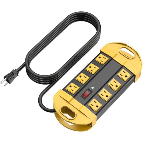 CCCEI Heavy Duty Power Strip Surge Protector, Metal 8