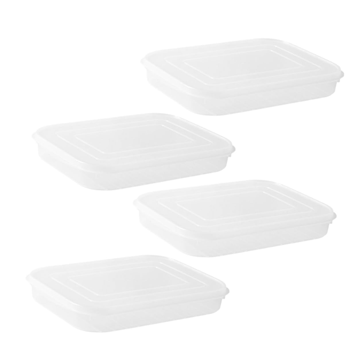 MAGICLULU 2 Set Più Croccante Custode Del Burro Francese Organizzatore Del Frigorifero Contenitore Per Il Bacon Contenitore Per Il Congelatore Contenitori Ermetici Con Coperchio 4 Pezzi * 2
