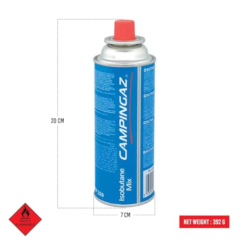 Image of CAMPINGAZ Compact Butane Gas Canister, Perfect for Camping & Outdoor Cooking (Blue, 2)