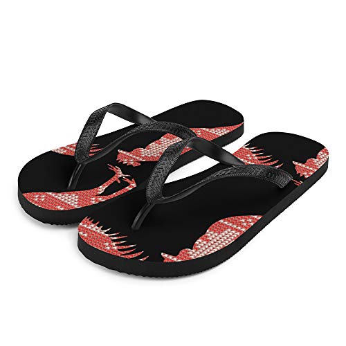 Rooster Bird Farm Animal (216) Flip-Flops2