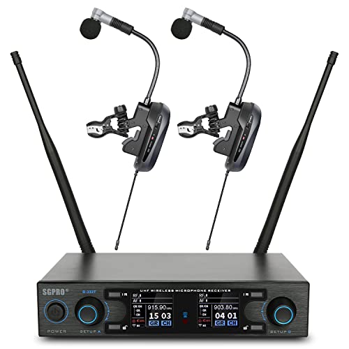 Sgpro SG-BMSM Saxophone Microphone Wireless Condenser Gooseneck Live And Recording System Clip-On Sax Mic For Brass Instruments cover