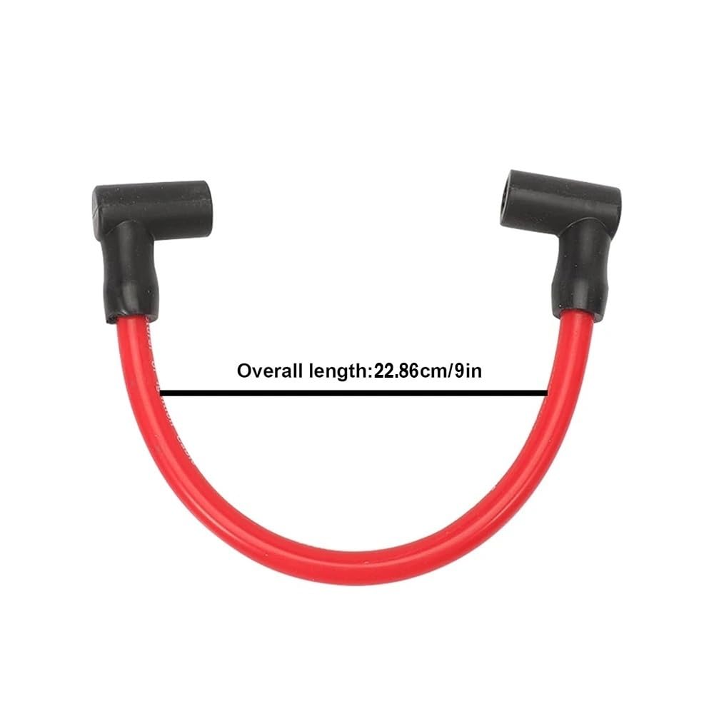 4 Cavi for Candele da 9" con Cavo da 10 mm, Bobina di accensione for fuoribordo 582365 80-115 120 125 140 CV
