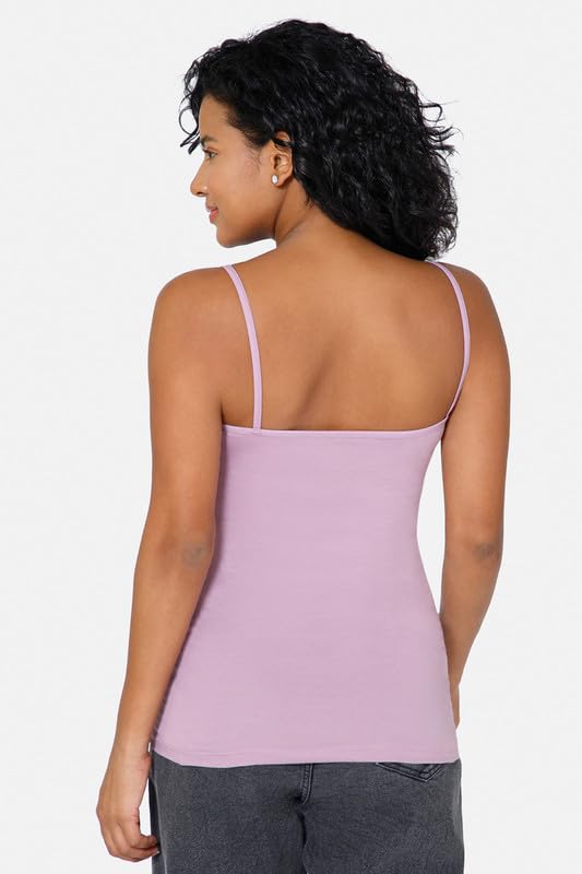 Image of Intimacy Cotton Camisole for Women with Adjustable Spaghetti Straps Comfortable Everyday Wear Camisole Slip for Women