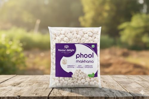 Image of Flavour Delight Premium Phool Makhana 250g | Light & Crunchy Fox Nuts | Roasting & Fasting Snack