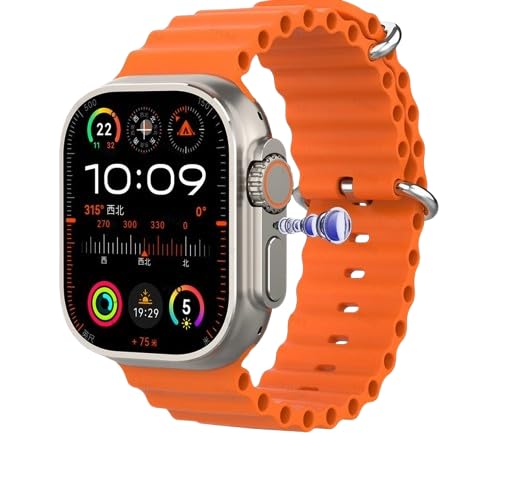 SE HUB HK Ultra One 4G 5G Android Smart Watch with Sim Card Slot & GPS Navigation: 4GB RAM 32GB ROM, High-Res AMOLED Display, Built-in Side Camera, &...