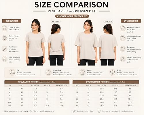 Image of Amazon Brand - Anarva Women Oversized Graphic Printed T Shirt 100% Cotton Drop Shoulder Loose Fit Baggy Casual Tshirt for Girls