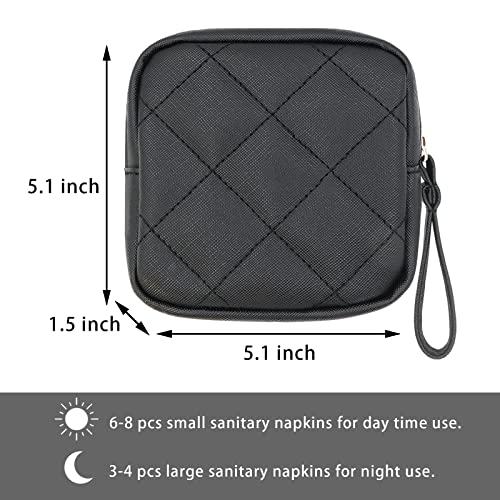 image for OWTING Sanitary Napkin Storage Bag, Portable Makeup Bag, Feminine Mens