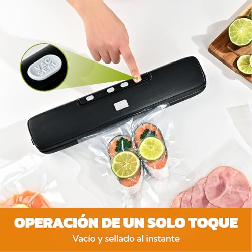 Miniatura 3 de Kitchen In The Box Envasadora Al Vacío Profesional, Sistema 5 En 1 Con Alta Potencia 70kpa, 5 Niveles De Sellado, Modos Seco Y Húmedo, Incluye 15 Bolsas De Conservación