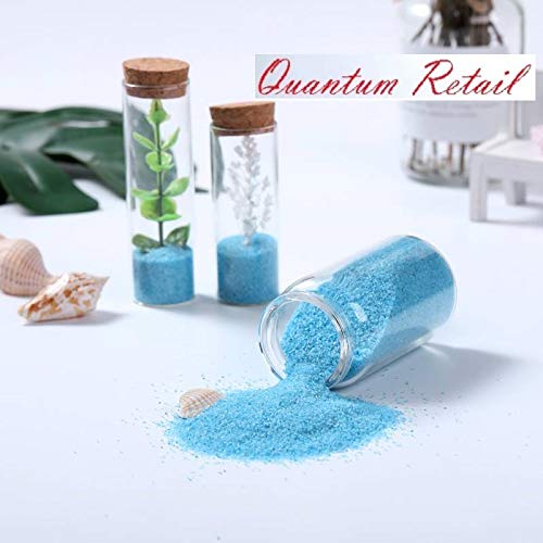 Quantum Retail-(900 Grams) Sugar Size Sand Gravel for Aquarium/Home & Garden/Lawn Decoration/Aquarium Substrate/Terrarium/Quartz Sand/Aquarium Sand for Fish Tank (Sky Blue) 4