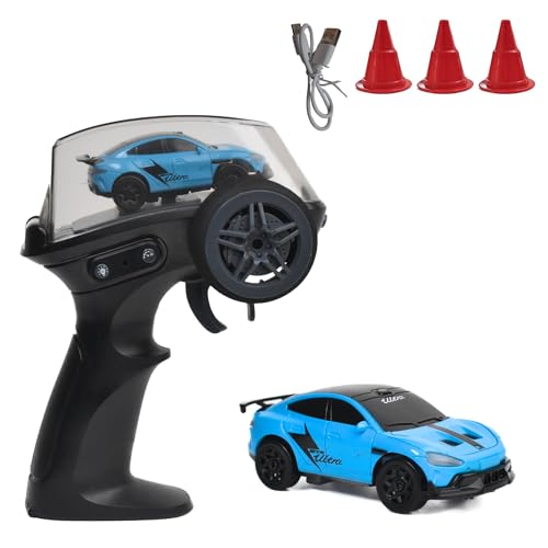 Image of L.O.T Cars Dash Remote Control Car Toy | 2.4Ghz, 1:64 Scale | Rc Cars, Rc Drifting Cars, Proportional Steering, Birthday Gift, Dual-Speed Modes & Lights with 100m Remote Range (Street White)