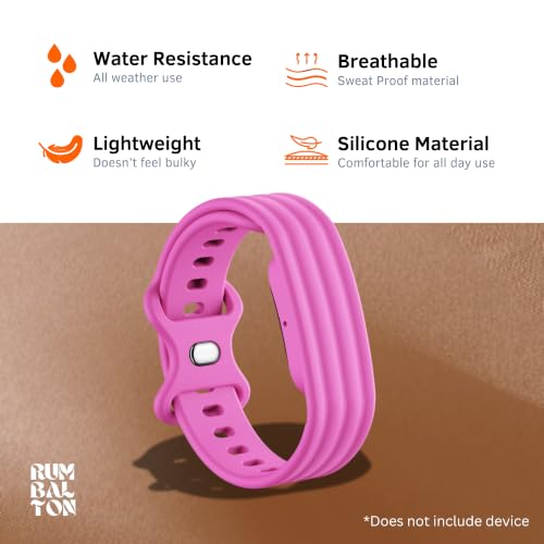Image of Soft Silicone Strap Compatible with Google Fitbit Air, Sport Replacement Band, Adjustable Breathable Wristband for Workout, Running & Daily Wear