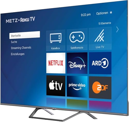 METZ Blue Roku TV, QLED 4K, Smart TV, 65 Zoll, 164cm, Triple Tuner, WLAN, LAN, HDMI, USB – Bild 4
