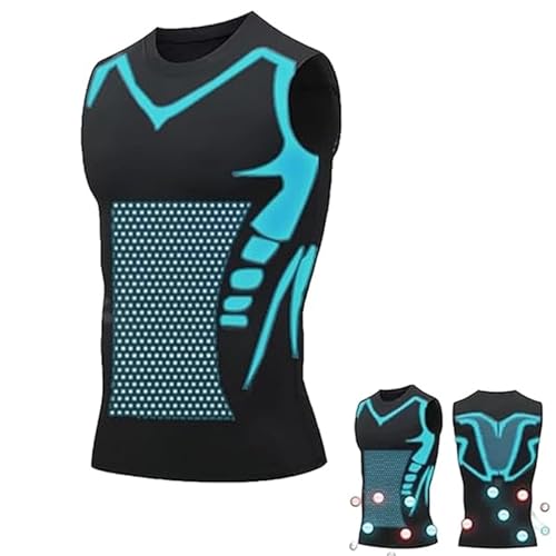 Ironfit Shirt, V Boost Men Shirt, IronFit v2, Crewneck Tummy Control Undershirts, Confidence and Strength for You