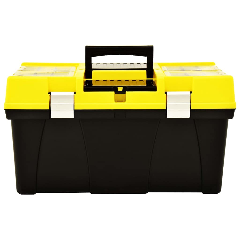 Genérico Caja de Herramientas de plástico Amarillo 595x337x316 mm,Bricolaje,Accesorios de Bricolaje,Organización y Almacenamiento de Herramientas,Cajas de herramientas-146270