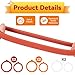 12-Pack Replacement Silicone Jar Gaskets, 4.5