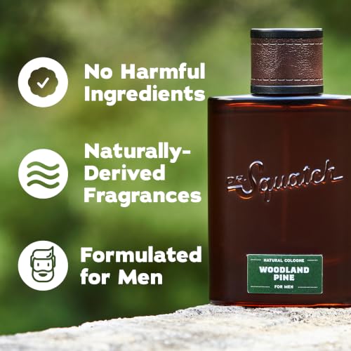 Image of Dr. Squatch Natural Cologne for Men - Scent-Lock Technology and Sustainably-Sourced Ingredients - Woodland Pine Cologne (1.7 fl oz)