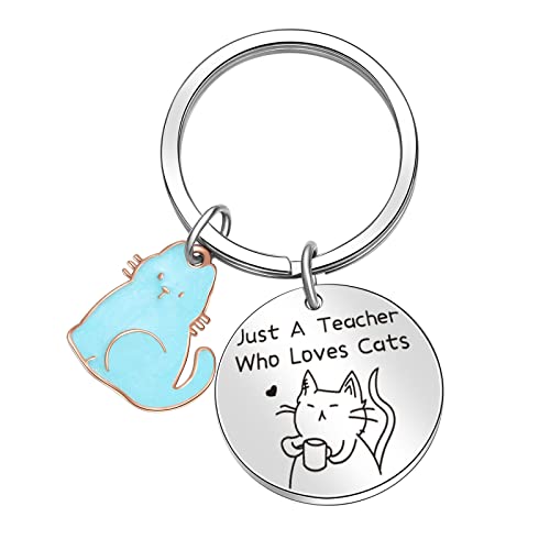 ORZOESD Teacher Thank You Keychain: Cat Themed Jewelry -
