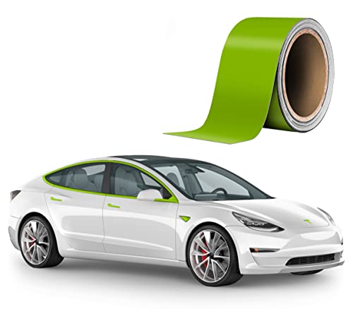 Ruban adhésif chromé vert masquage anti-rayure pour détails de Tesla