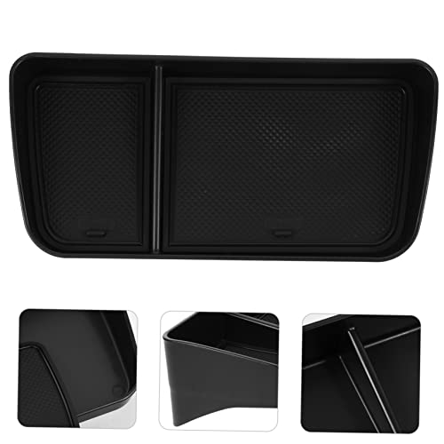Boîte de Console Centrale Noire GARVALON pour Rangement de Voiture Suv - 7
