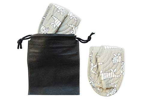 House Slippers for Women - Lightweight Cotton Quilted Home Slippers, Easy Machine Washable Like Socks, Foldable and Portable, Indoor Breathable Shoes for Your Feet Relaxing, Set of 3 Pairs (Medium4