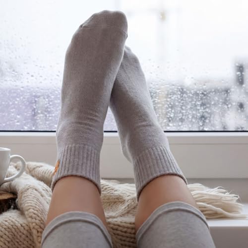 Image of Eurzom 10 Pairs Socks Womens Crew Elastic Ankle Length Cotton Socks Aesthetic Cute Lightweight Low Cut Gifts for Women
