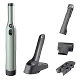 Shark WandVac Aspirateur à Main sans Fil, Embout pour Poils d’Animaux, Suceur Plat avec brossette intégrée, Base de Chargement, Couleur Vert, WV201EUGN