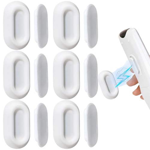 YIANERM 6 Pieza Soportes para Mando a Distancia de magnética de Pared sin taladrar para casa, Escuela y Oficina,Soporte de Control Remoto, Organizador magnético para TV,AC,Ventilador (Blanco)