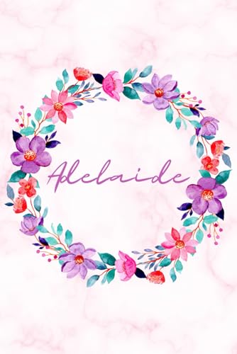 Adelaide Notebook: Personalised Dotted Pages Journal For Women and Girls Named Adelaide, Customized Gift for Birthday, Christmas, Name Day