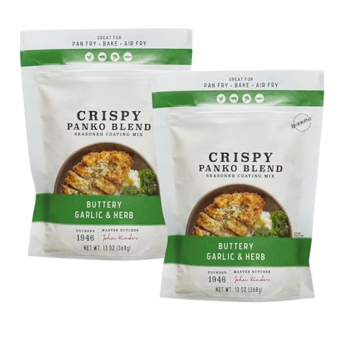 Crispy Panko Blend Seasoning, Buttery Garlic and Herb, 13 oz (2 Pack)