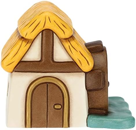 THUN – Presepe 2022 – Statuina Presepe Mulino ad Acqua in Ceramica Decorata a Mano – Linea Presepe Classico – 12,5x10x11 cm h