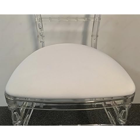 Banquet Tables Pro Spandex Slipcover for Hard Chiavari Cushion (100 Pack) (White) Cover