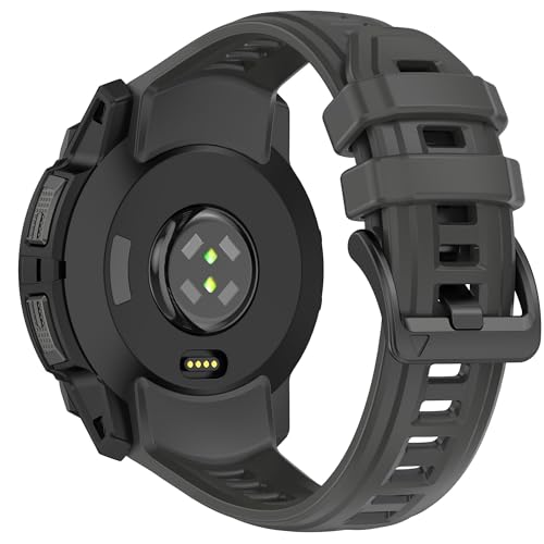 VeveXiao �ʋC���X�|�[�c�o���h Garmin Instinct 3 �\�[���[ 45mm�X�g���b�v�Ή� 22mm �N�C�b�N�����[�X�X�|�[�c�V���R���u���X���b�g �E�H�b�`�X�g���b�v instinct 3 Amoled 45mm �����p�o���h (�C���N)