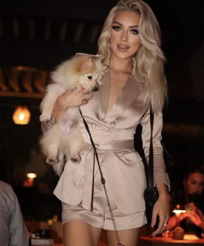 Women's Suit Jacket Short Pants Set Two Pieces Tuxedos Peak Lapel Daily Party Leisure Dress4