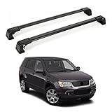 OMAC Roof Rack Cross Bar for Suzuki Grand Vitara 2006-2013 Black | Car Rooftop Rail Crossbars 165 Lbs Load Capacity Adjustable Anti-Theft Lock 2 Pcs | Carrier for All Your Cargo Luggage Bike Kayak