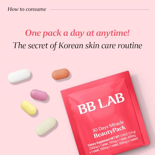 BB LAB 30 Days Miracle Beauty All-in-one Pack, Low Molecular Collagen, Elastin, Glutathione, Ceramide, Hyaluronic Acid, Multivitamins & Minerals, Calcium, Magnesium, Vitamin D — view 4