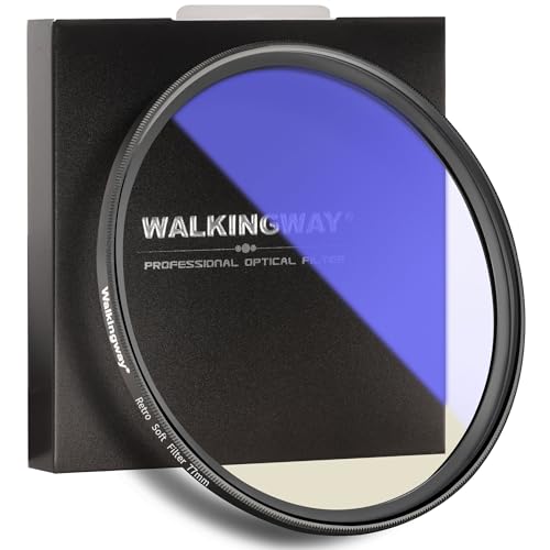 WalkingWay 67mm Retro Soft Filter Vintage Pro-Mist Warm Diffusion Lens Filter Film Camera Effect for Portrait Architecture Landscapes